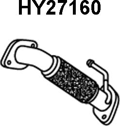 Veneporte HY27160 - Труба вихлопного газу autozip.com.ua