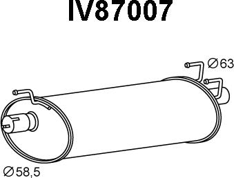 Veneporte IV87007 - Глушник вихлопних газів кінцевий autozip.com.ua