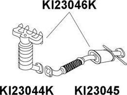 Veneporte KI23046K - Каталізатор колектора autozip.com.ua