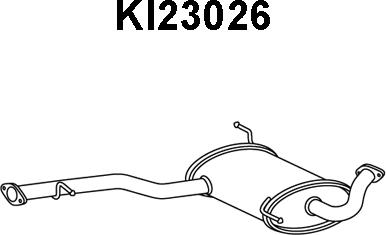 Veneporte KI23026 - Середній глушник вихлопних газів autozip.com.ua