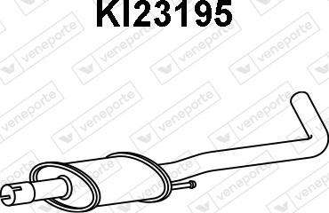 Veneporte KI23195 - Середній глушник вихлопних газів autozip.com.ua