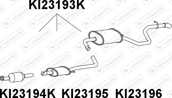 Veneporte KI23193K - Каталізатор autozip.com.ua