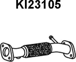 Veneporte KI23105 - Труба вихлопного газу autozip.com.ua