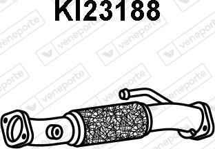 Veneporte KI23188 - Труба вихлопного газу autozip.com.ua