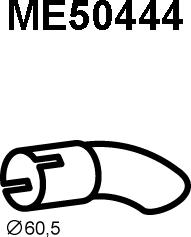 Veneporte ME50444 - Труба вихлопного газу autozip.com.ua