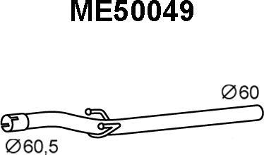 Veneporte ME50049 - Труба вихлопного газу autozip.com.ua