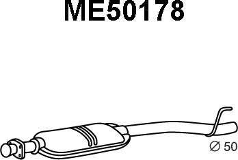 Veneporte ME50178 - Предглушітель вихлопних газів autozip.com.ua