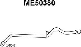 Veneporte ME50380 - Труба вихлопного газу autozip.com.ua