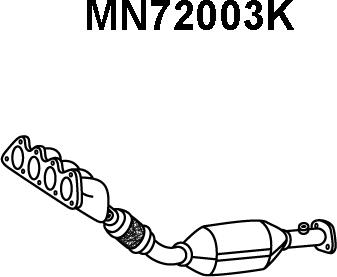 Veneporte MN72003K - Каталізатор колектора autozip.com.ua