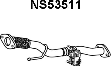 Veneporte NS53511 - Труба вихлопного газу autozip.com.ua