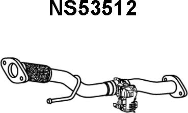 Veneporte NS53512 - Труба вихлопного газу autozip.com.ua