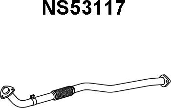 Veneporte NS53117 - Труба вихлопного газу autozip.com.ua