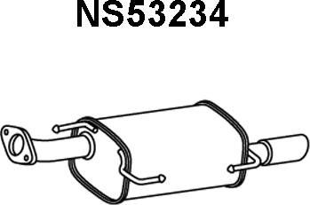 Veneporte NS53234 - Глушник вихлопних газів кінцевий autozip.com.ua