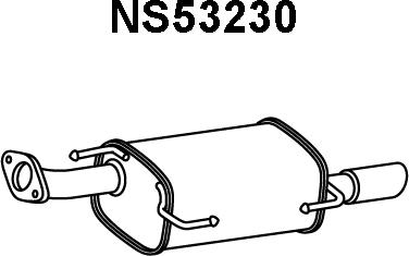 Veneporte NS53230 - Глушник вихлопних газів кінцевий autozip.com.ua