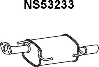 Veneporte NS53233 - Глушник вихлопних газів кінцевий autozip.com.ua