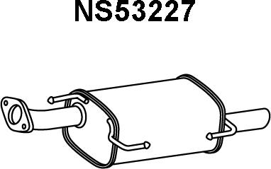 Veneporte NS53227 - Глушник вихлопних газів кінцевий autozip.com.ua
