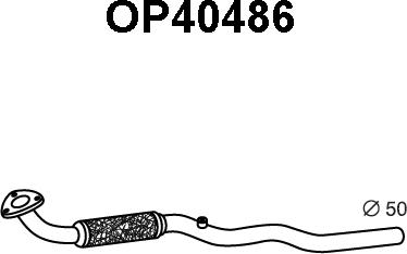 Veneporte OP40486 - Труба вихлопного газу autozip.com.ua