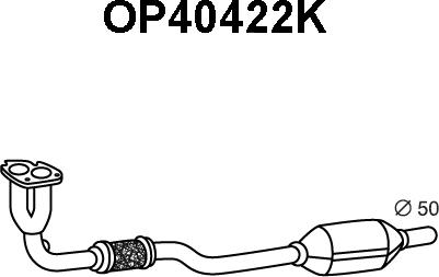 Veneporte OP40422K - Каталізатор autozip.com.ua