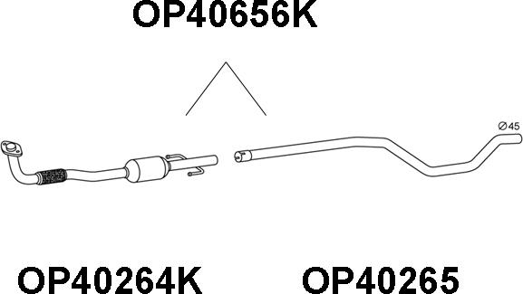 Veneporte OP40656K - Каталізатор autozip.com.ua