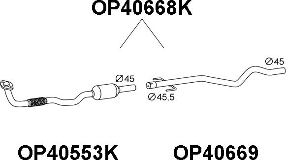 Veneporte OP40668K - Каталізатор autozip.com.ua