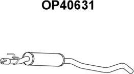 Veneporte OP40631 - Середній глушник вихлопних газів autozip.com.ua