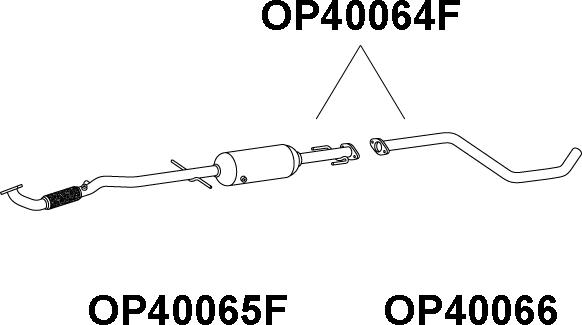 Veneporte OP40064F - Сажі / частковий фільтр, система вихлопу ОГ autozip.com.ua