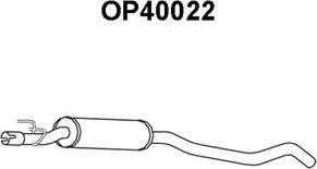 Veneporte OP40022 - Середній глушник вихлопних газів autozip.com.ua