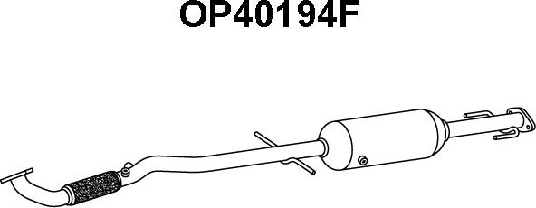 Veneporte OP40194F - Сажі / частковий фільтр, система вихлопу ОГ autozip.com.ua