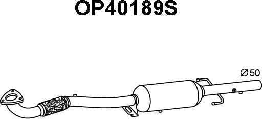 Veneporte OP40189S - Сажі / частковий фільтр, система вихлопу ОГ autozip.com.ua