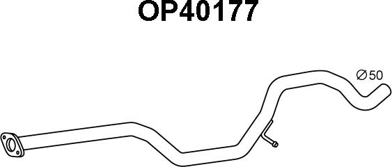 Veneporte OP40177 - Труба вихлопного газу autozip.com.ua