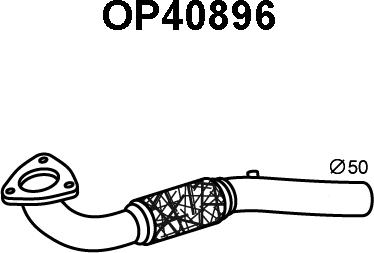 Veneporte OP40896 - Ремонтна трубка, сажі / частковий фільтр autozip.com.ua