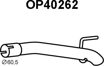 Veneporte OP40262 - Труба вихлопного газу autozip.com.ua