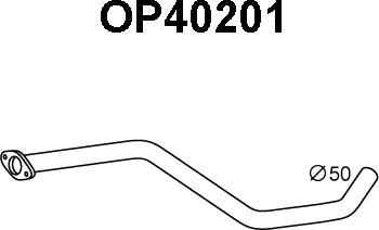 Veneporte OP40201 - Труба вихлопного газу autozip.com.ua