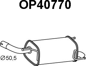 Veneporte OP40770 - Глушник вихлопних газів кінцевий autozip.com.ua