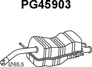 Veneporte PG45903 - Глушник вихлопних газів кінцевий autozip.com.ua