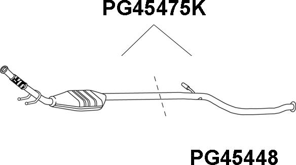 Veneporte PG45475K - Каталізатор autozip.com.ua