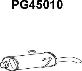 Veneporte PG45010 - Глушник вихлопних газів кінцевий autozip.com.ua