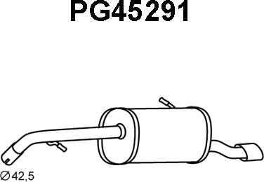 Veneporte PG45291 - Глушник вихлопних газів кінцевий autozip.com.ua