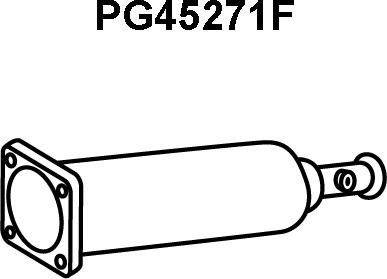 Veneporte PG45271F - Сажі / частковий фільтр, система вихлопу ОГ autozip.com.ua