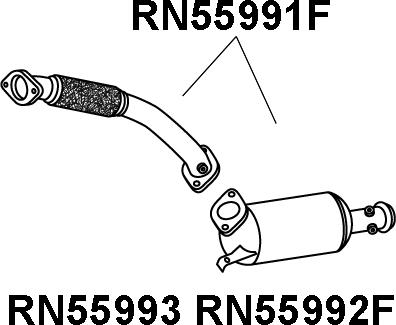 Veneporte RN55991F - Сажі / частковий фільтр, система вихлопу ОГ autozip.com.ua