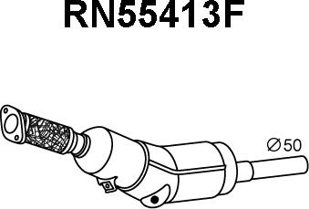 Veneporte RN55413F - Сажі / частковий фільтр, система вихлопу ОГ autozip.com.ua