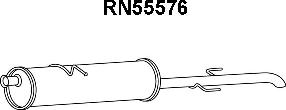 Veneporte RN55576 - Глушник вихлопних газів кінцевий autozip.com.ua