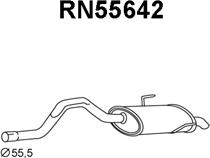 Veneporte RN55642 - Глушник вихлопних газів кінцевий autozip.com.ua