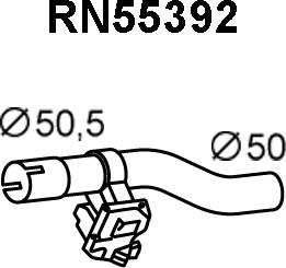 Veneporte RN55392 - Труба вихлопного газу autozip.com.ua