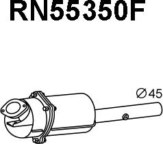 Veneporte RN55350F - Сажі / частковий фільтр, система вихлопу ОГ autozip.com.ua