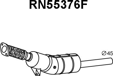 Veneporte RN55376F - Сажі / частковий фільтр, система вихлопу ОГ autozip.com.ua