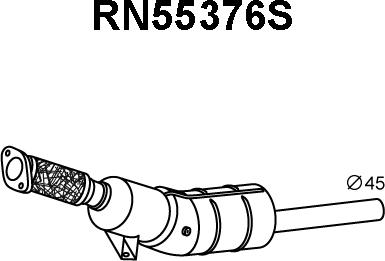 Veneporte RN55376S - Сажі / частковий фільтр, система вихлопу ОГ autozip.com.ua