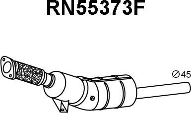 Veneporte RN55373F - Сажі / частковий фільтр, система вихлопу ОГ autozip.com.ua