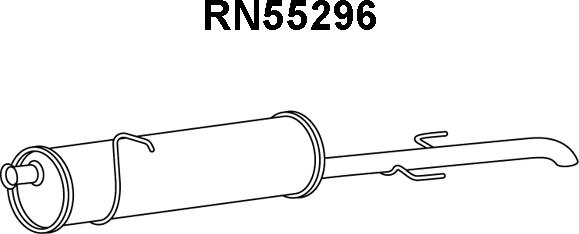 Veneporte RN55296 - Глушник вихлопних газів кінцевий autozip.com.ua