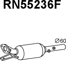 Veneporte RN55236F - Сажі / частковий фільтр, система вихлопу ОГ autozip.com.ua